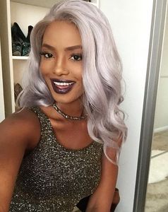 20 Inch Gray Wigs For African American Women The Same As The Hairstyle In The Picture ja