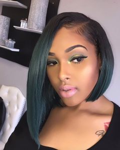 14 Inch Asymmetrical Bob Wigs For African American Women The Same As The Hairstyle In The Picture gf