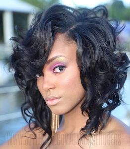 12 Inch Curly Wigs For African American Women The Same As The Hairstyle In The Picture hg