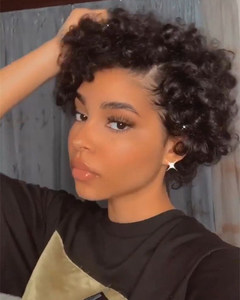 10 Inch Wig Short Curly Human Hair Wigs For Black Women High Quality Natural Wigs Real Hair Wigs