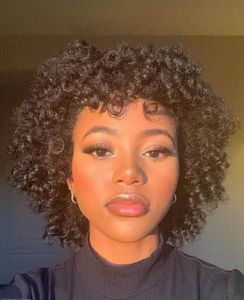 12 Inch Wig Curly Human Hair Wigs For Black Women Black Human Hair Wigs Glueless Human Hair Wigs
