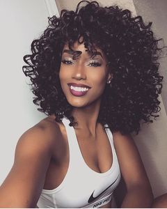 14 Inch Curly Wigs For African American Women The Same As The Hairstyle In The Picture ez