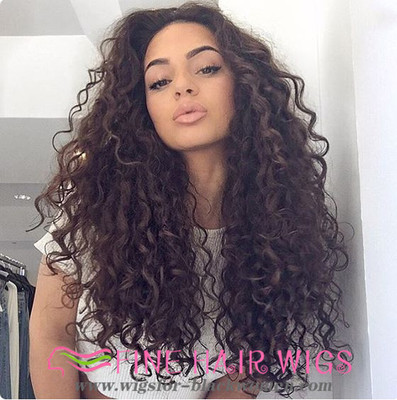 20 Inch Curly Long Wigs For African American Women The Same As The Hairstyle In The Picture pj