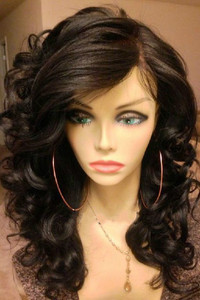 20 Inch Wig Side Part Loose Wave Lace Front Wig For Black Women Long Black Wig Brown Wig Red Wig