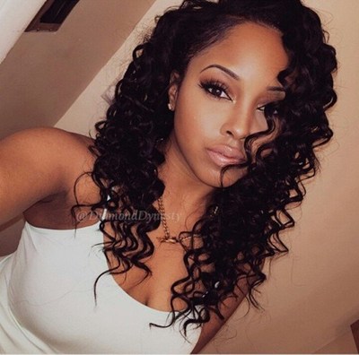 18 Inch Kinky Curly Wigs For African American Women The Same As The Hairstyle In The Picture gp