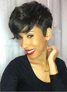 6 Inch Short Wigs For African American Women The Same As The Hairstyle In The Picture mw